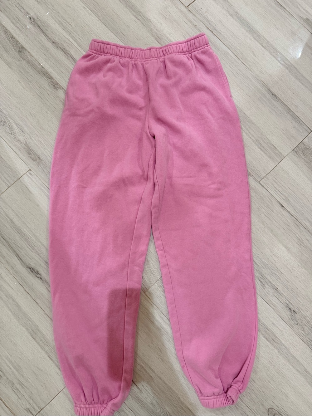 Women’s Pink Fleece Jogger Pants - Cozy Everyday Bottoms